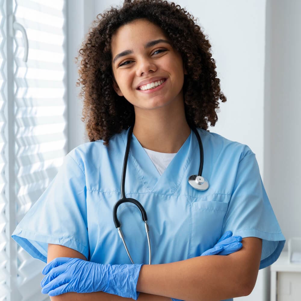 doctor helping the community